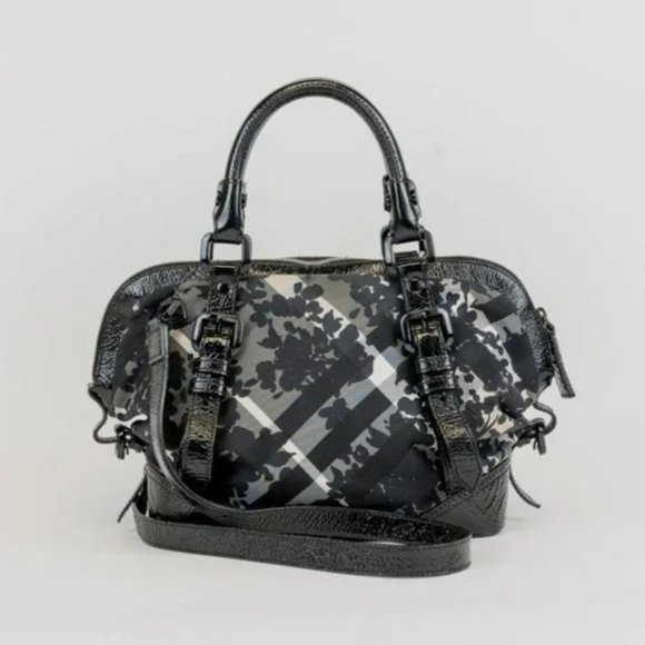 Burberry Floral Beat Check Satchel - Picture 1 of 7